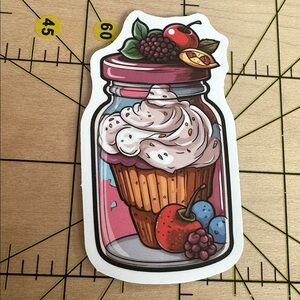 💜13/$13 +Bundle Sticker Sale | Aesthetic Cupcakes Waterproof Sticker